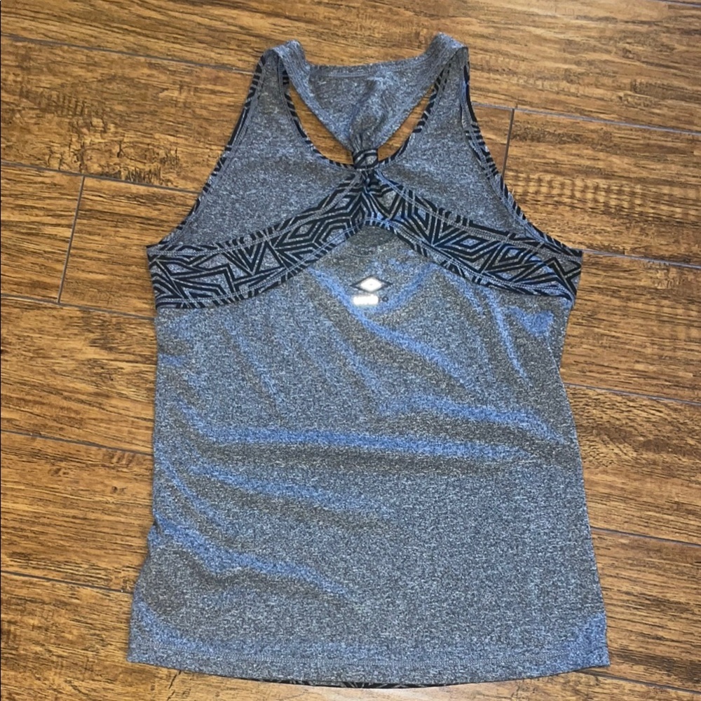 Umbro Girls Sz 12 Athletic Tank Top Geometric Print Racerback Soccer Sport - Picture 4 of 8